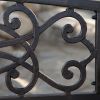 4-Ft Metal Garden Bench in Antique Black Finish