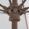Outdoor 9-Ft Patio Umbrella with Khaki Canopy and Bronze Push Button Tilt Pole