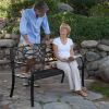 4-Ft Metal Garden Bench in Antique Black Finish